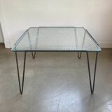 Minimalist, industrial side or coffee table, Arnold Bueno de Mesquita, 1950s
