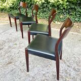 Suite of 4 rosewood chairs by Cor Botenbal for Fristho Franeker