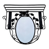 Porte-manteau mural en fer forgé