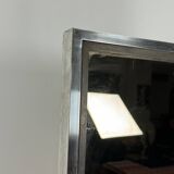 Italian vintage Romeo Rega chrome and brass mirror from 70s