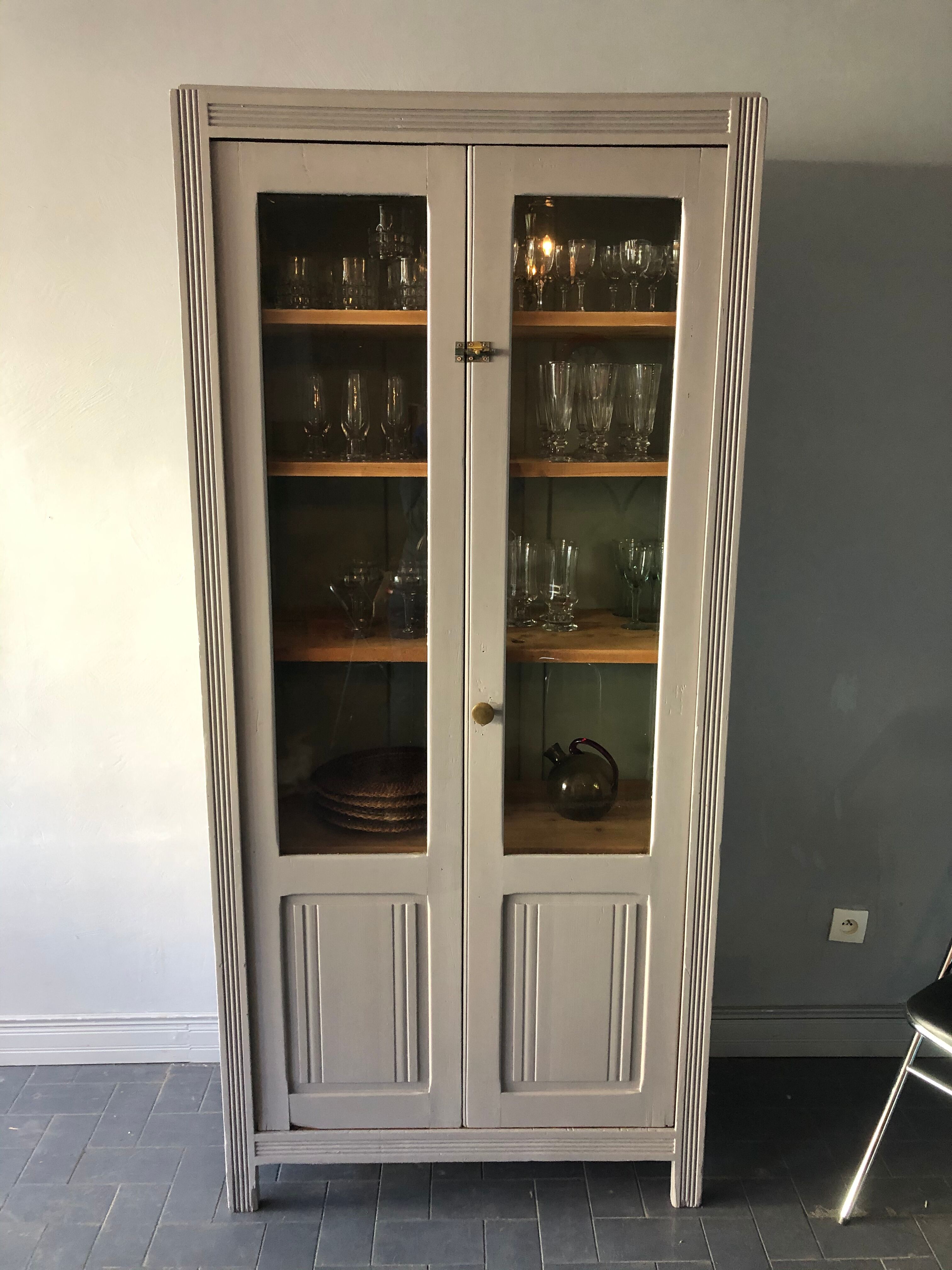 Glass-glazed Parisian wardrobe