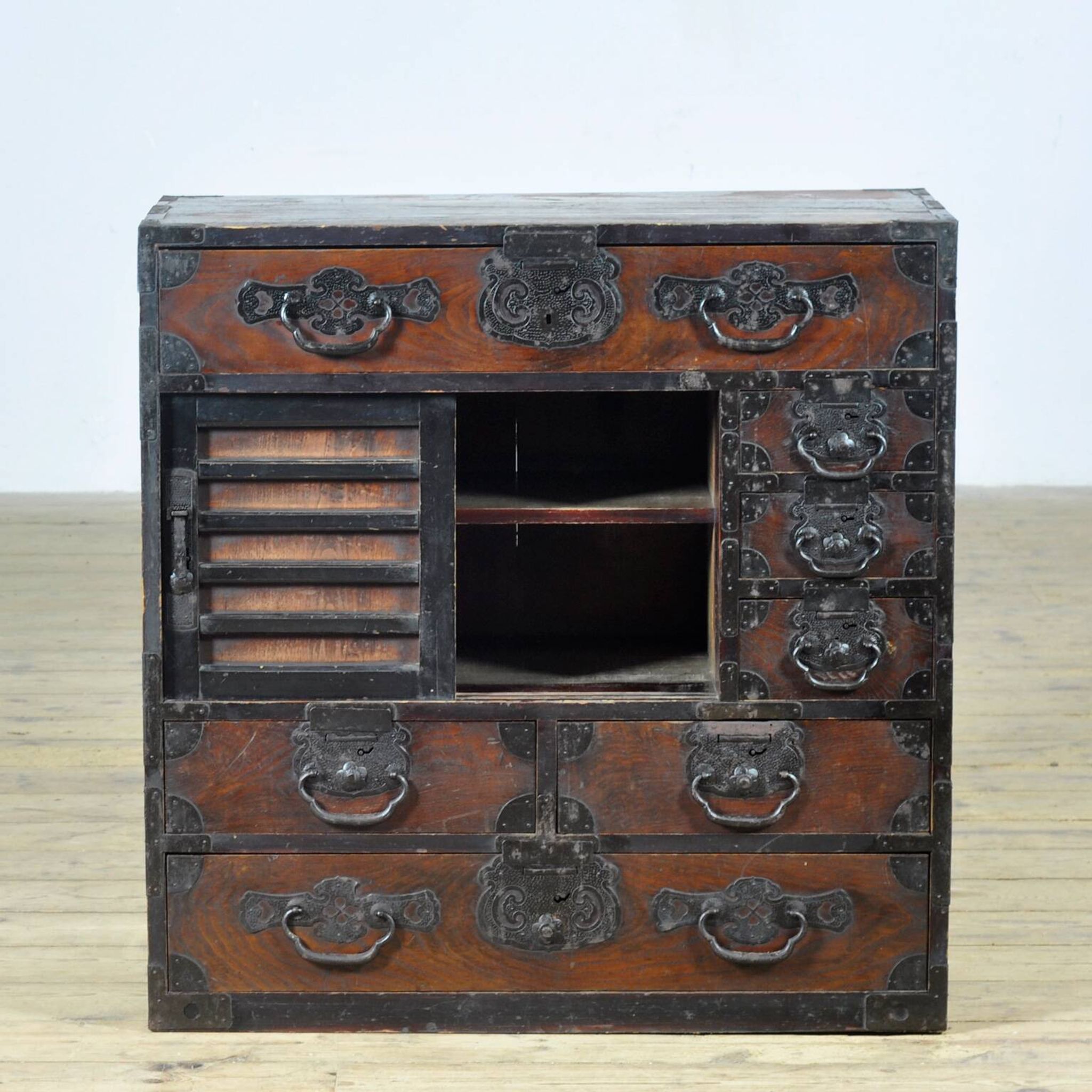 Japanese Tansu chest of drawers, circa 1890