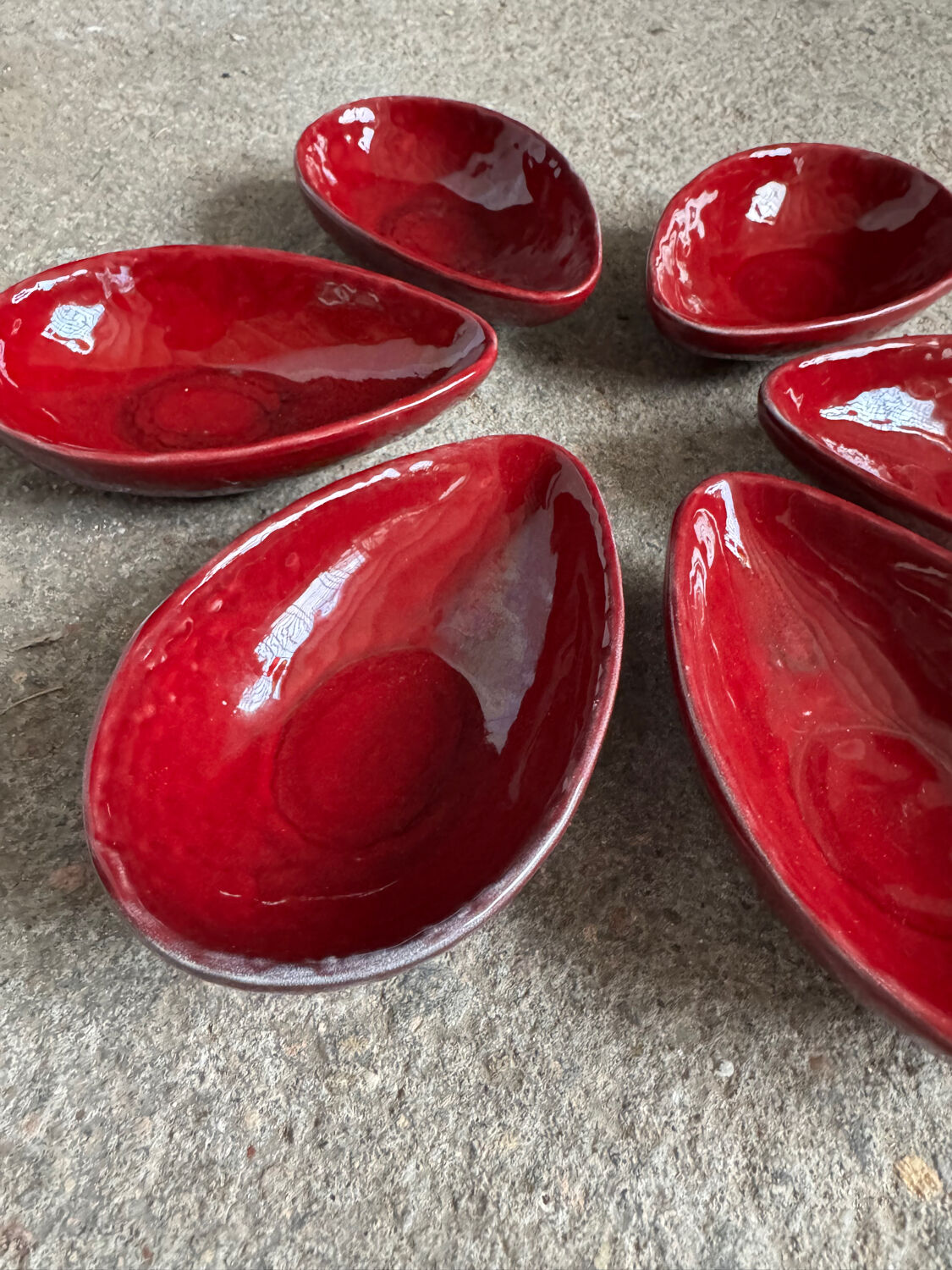 Ramequins en faïence de Charolles, années 70