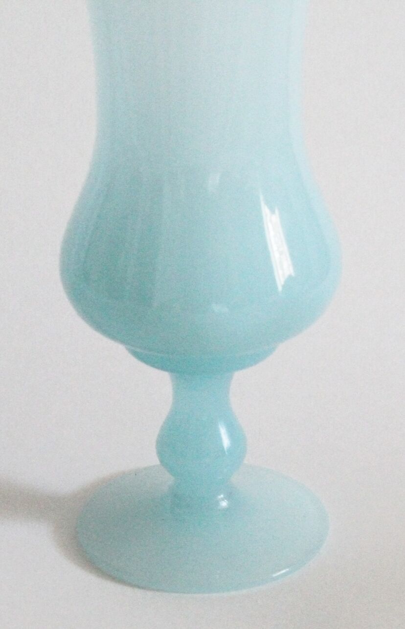 Blue opaline vase