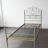 Wrought iron bed, Italy, 1960s.