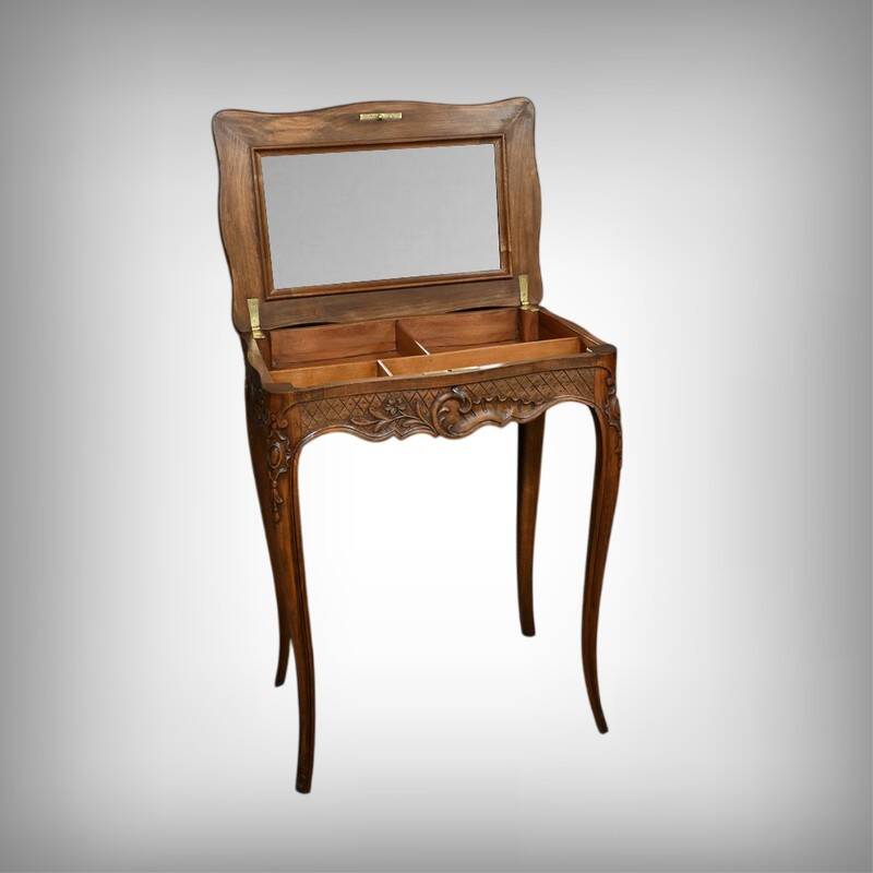 Solid beechwood workbench, Louis XV style – Early 20th century