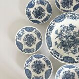 Service Ridgway Staffordshire 8 cups and hollow dishes model Windsor vintage English porcelain