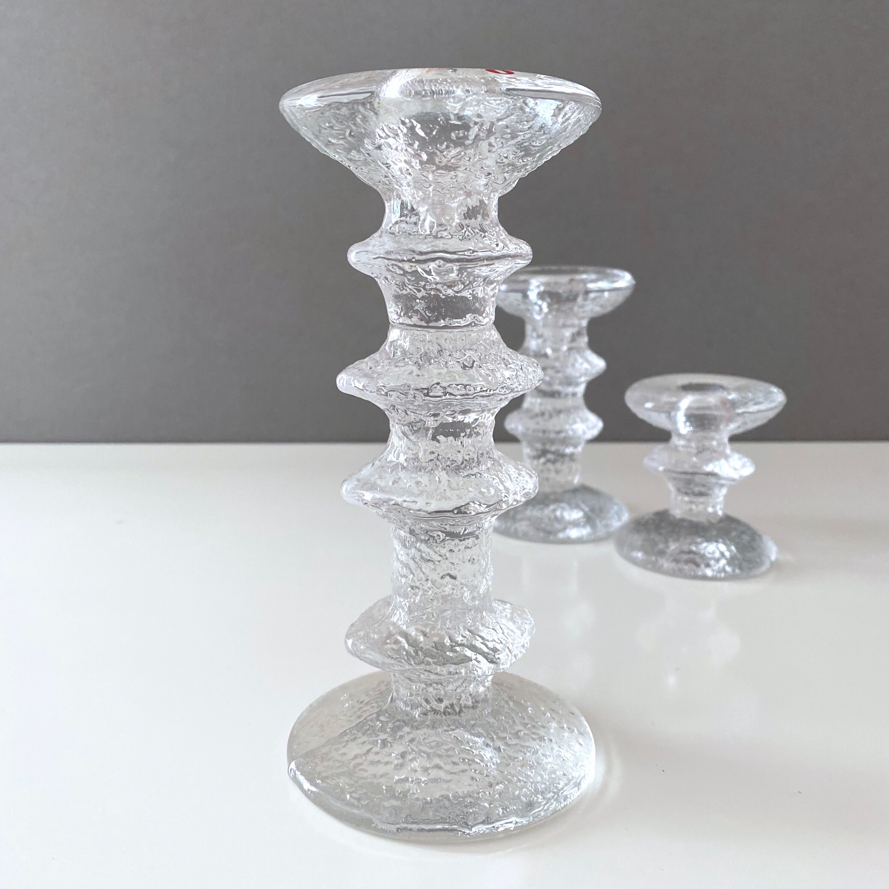 Iittala Festivo chandelier par Timo Sarpaneva, ensemble de 3, design scandinave