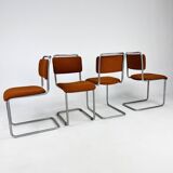 Set of 4 Mid-Century Gispen 101 Dining Chairs, 1940s