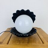 Black ceramic shell lamp and opaline pearl