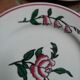 Dessert plates in Sarreguemines earthenware, floral decoration, early XX -th century