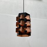 Danish copper pendant light from the mid-century by Lyfa, 1960s.