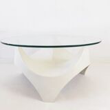Opal glass table 1960s