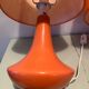 2 lampes de chevet orange, années 70