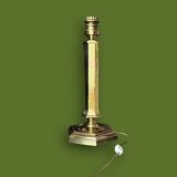 Hexagonal gold table lamp – Empire / Hollywood Regency style