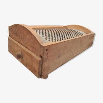 Wooden Parmesan Grater Box with Drawer No. 1