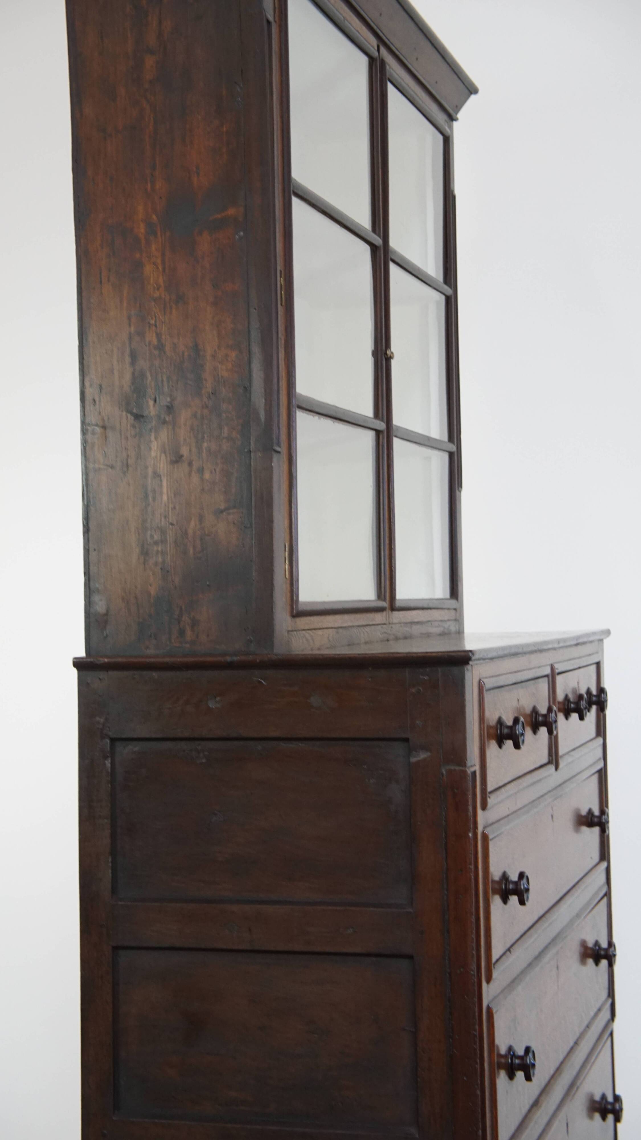 Antique English Buffet / Bookcase from the Early 19th Century