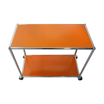 Meuble sur roulettes desserte table d'appoint  USM Haller