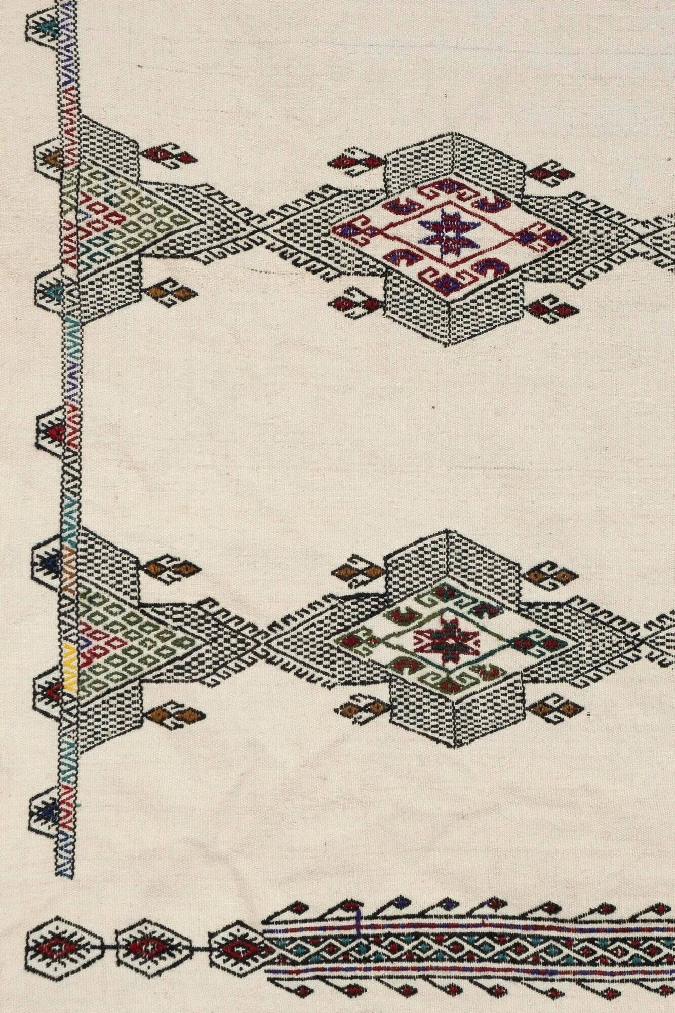 Tapis de couloir turc vintage 145x385 cm