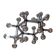 Mid Century Robert Haussmann Atomic Suspension Lamp, Sculptural Lamp 1969