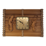 Kiple clock, made of bamboo and balls, 1960s