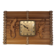 Horloge Kiple ,en bambou et billes ,année 60