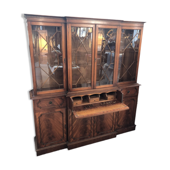 English mahogany bookcase from the early 20th century