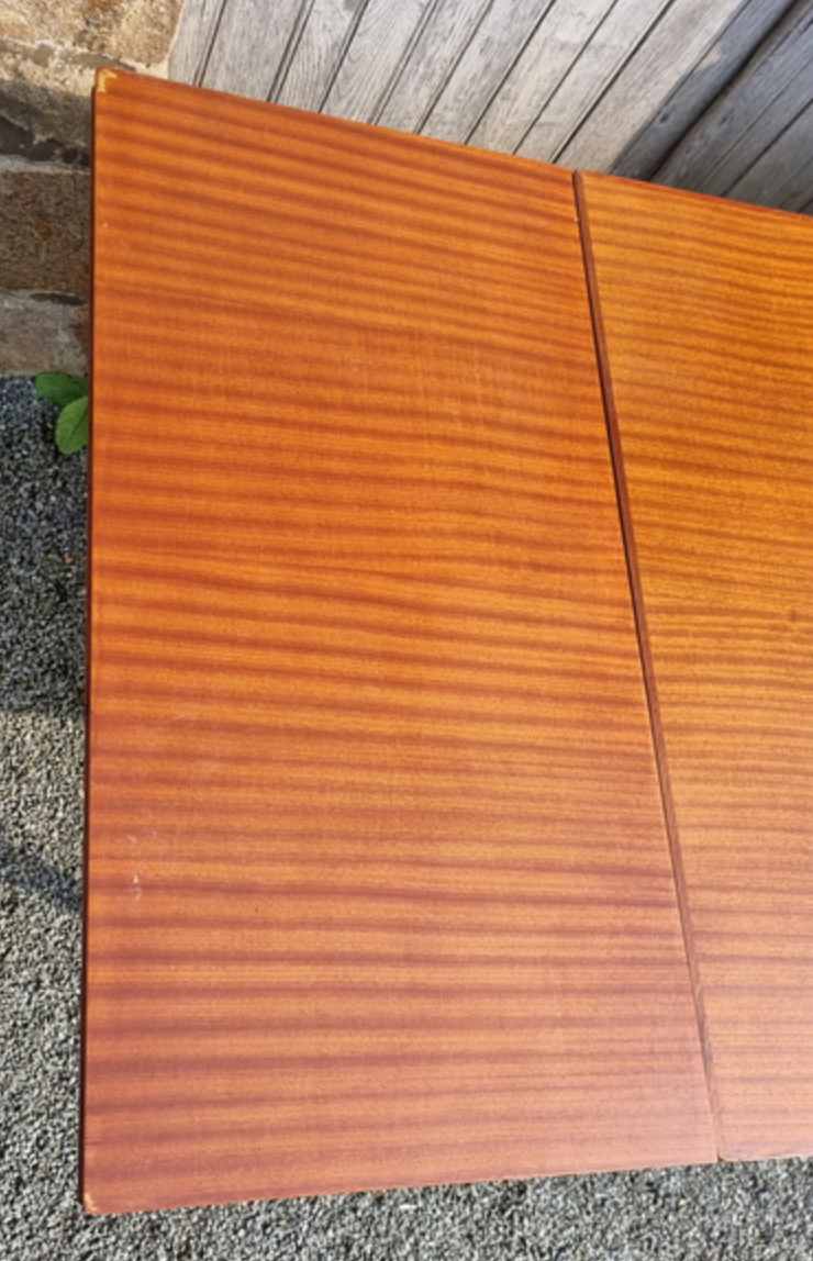 Wooden table, with extensions, vintage, 50s