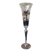 Champagne flute Paul Nagel collection Rêveries model Nocturne hand-painted