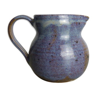 Milk jar in blue ceramic