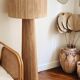 Bahia floor lamp minimalist design raffia