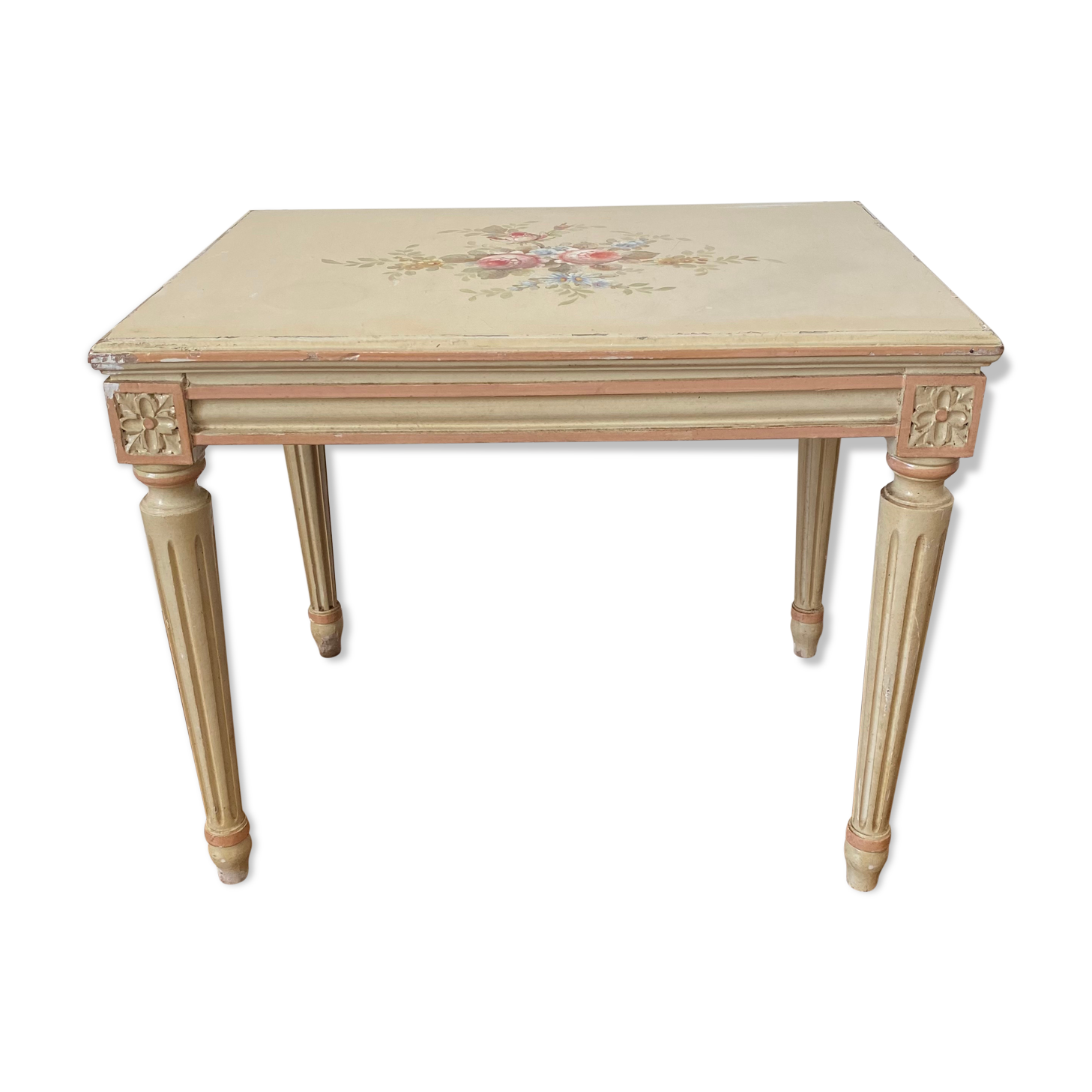 Coffee table painted louis xvi style