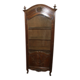 Beech display cabinet, 3 shelves, very good condition.