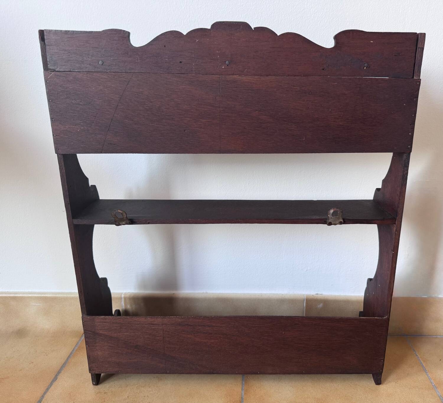 Antique wooden wall shelf