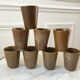 Lot de 8 verres en grès Digoin Sarreguemines