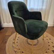 Fauteuil design italien torre 1961 – modèle da vinci 02 – velours vert