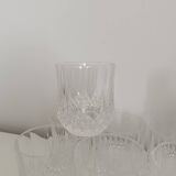Set of 10 Cristal d'Arques whisky glasses