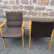 Pair of armchairs scandinavian lounge chairs 60s fröscher kg