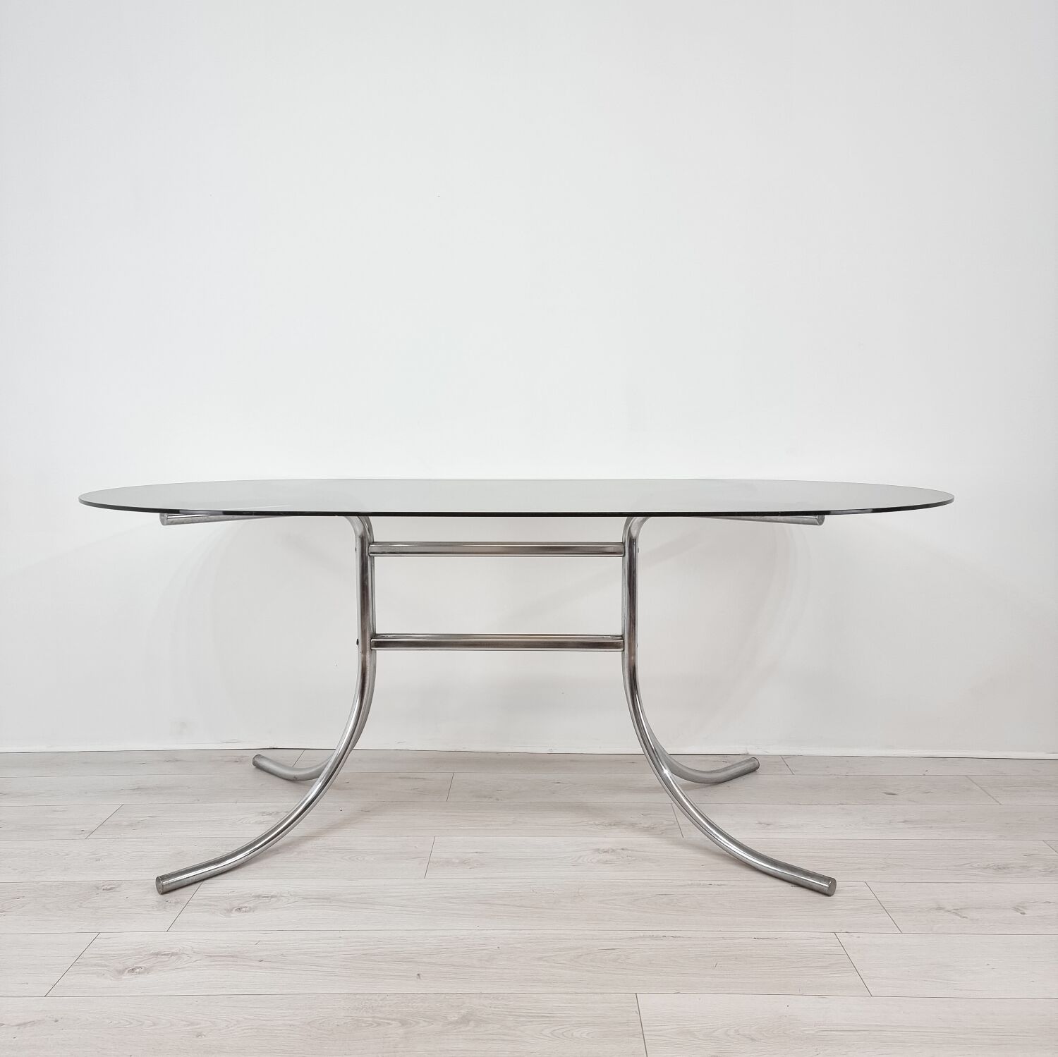 Smoked glass table 1970