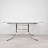 Table en verre fumé 1970