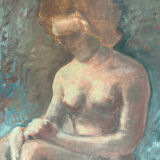Oil on canvas period art deco