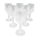 6 verres à vin cristal d'Arques