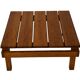Vintage Pinewood Slatted Coffee Table Design 1970s