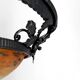 Wrought Iron and Glass Paste Pendant Light, Art Nouveau / Art Deco, Early 20th Century
