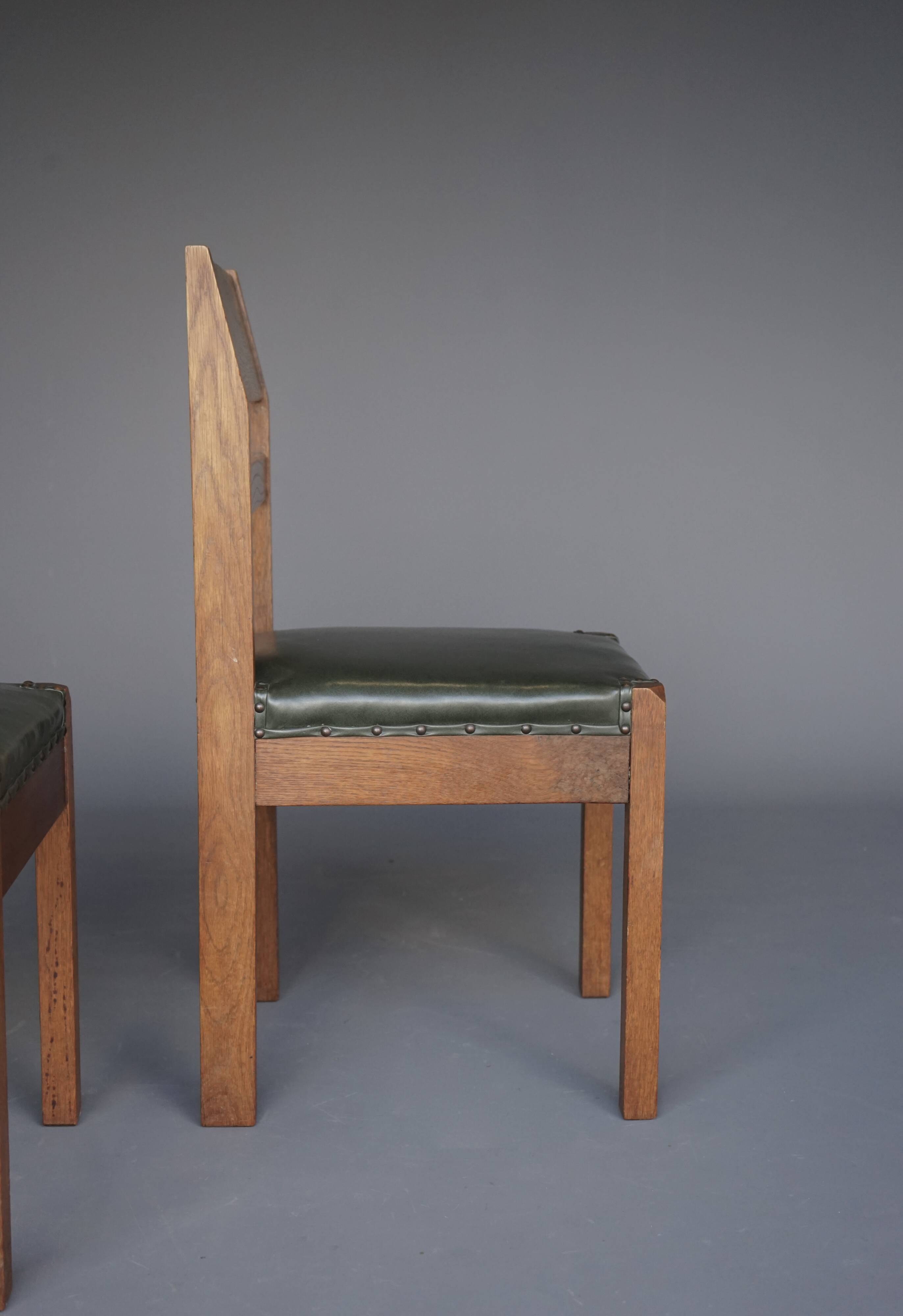 Modernist Side Chairs by Piet Klaarhamer, 1917, Set of 2