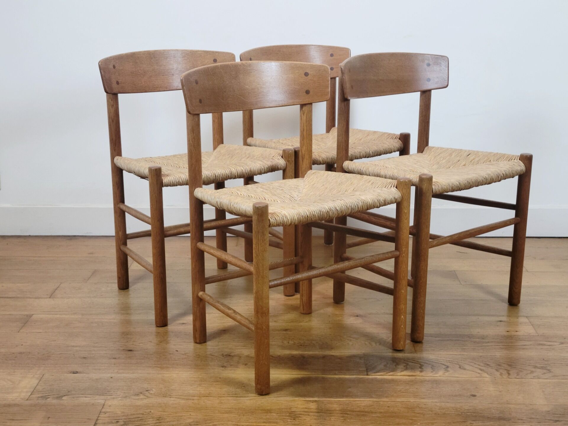 Vintage J39 chairs by Børge Mogensen for FDB, 1965