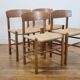 Vintage J39 chairs by Børge Mogensen for FDB, 1965