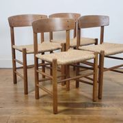 Vintage J39 chairs by Børge Mogensen for FDB, 1965