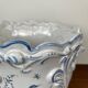 Moustier Dallier blue and white ceramic planter, 1950-1970