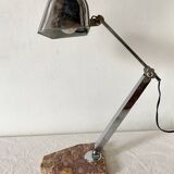 FARE Art Deco lamp in marble and chrome – 1930s